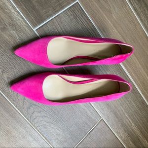 Pink suede  Ann Taylor heels size 7